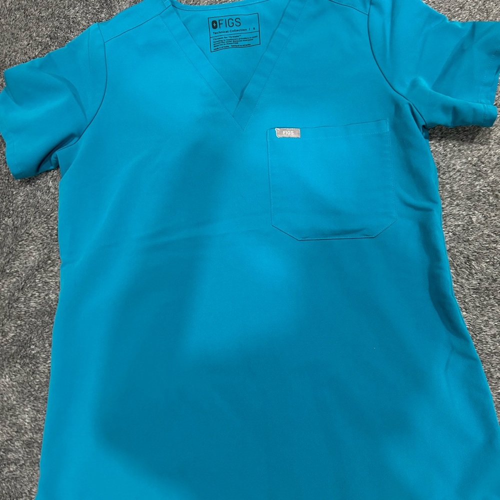 Figs Teal Scrub Set
